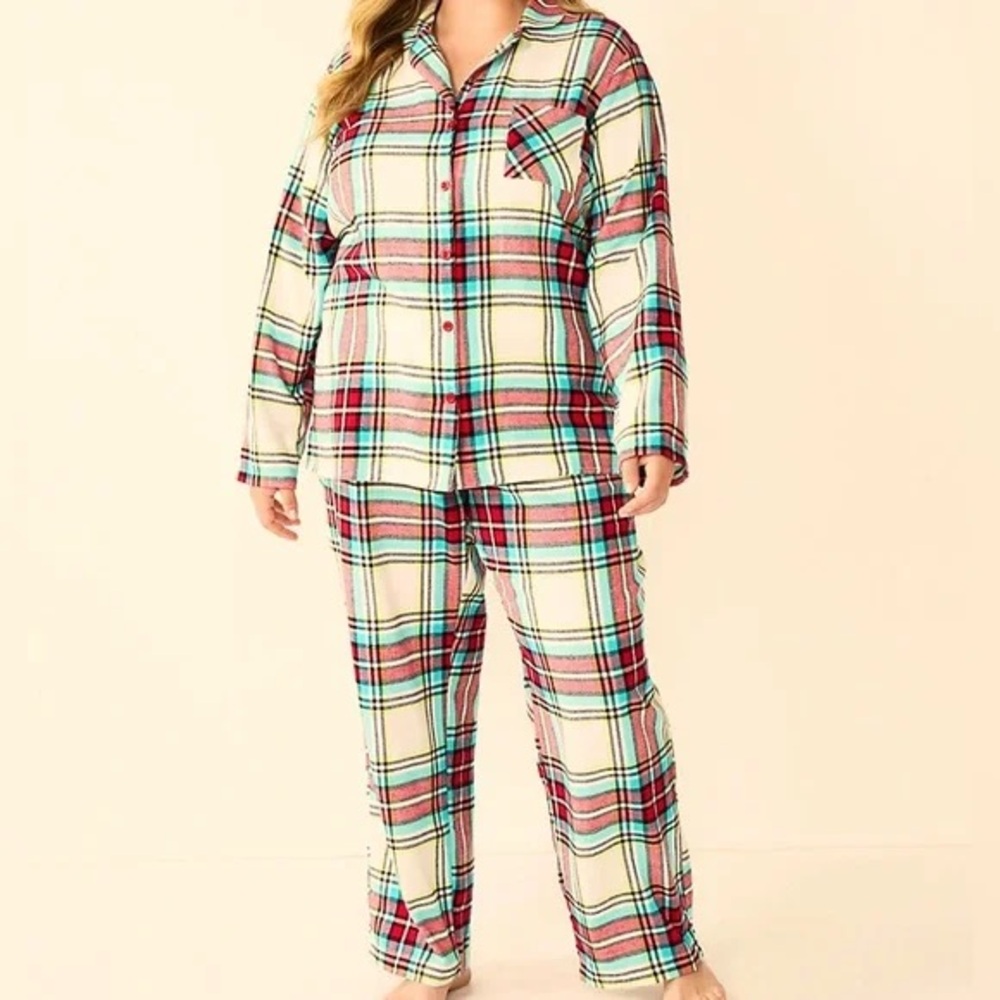 Sonoma Multicolor Plaid Pajama Set